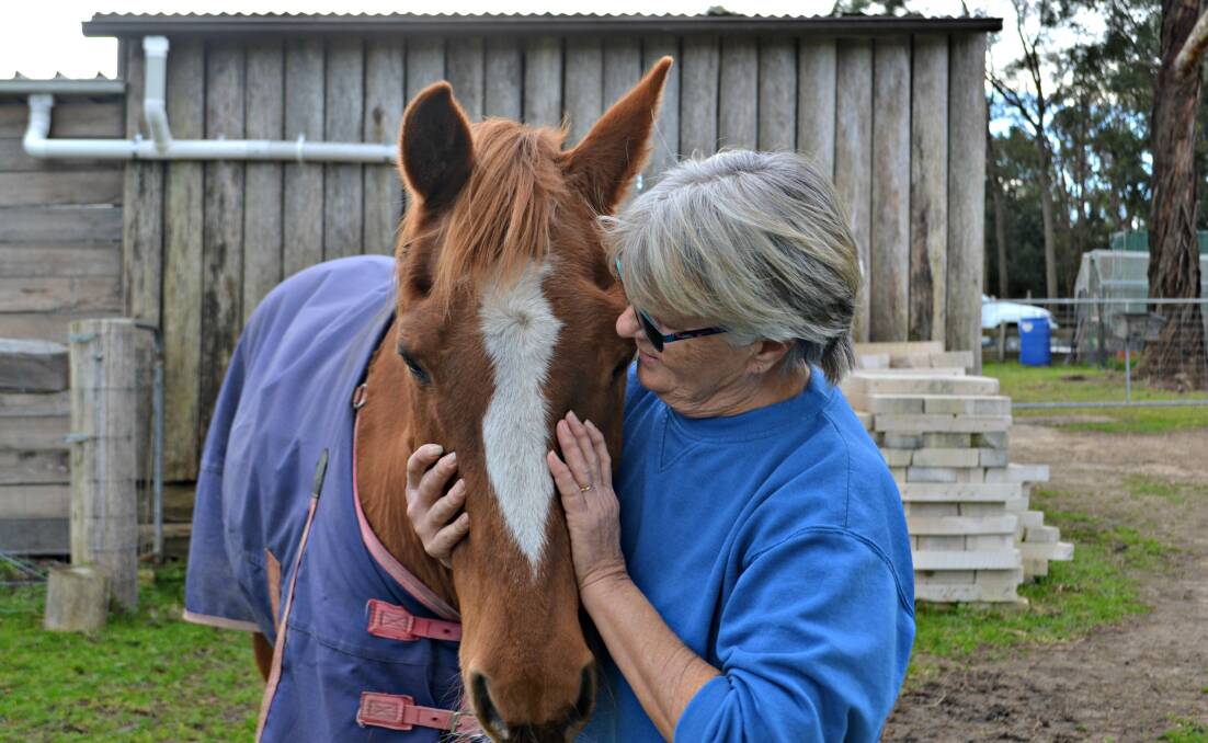 HAPPY: Oakie will live out the rest of his years being well cared for by Lynne. 