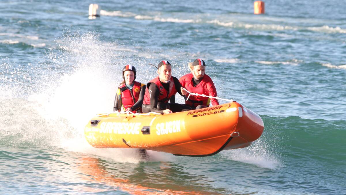 WINNERS, AGAIN: Kiama Downs SLSC took out the NSW IRB (Inflatable Rescue Boat) Championship State title on the weekend, finishing on 92 points ahead of closest rivals Caves Beach. Photo: Paul Davis.