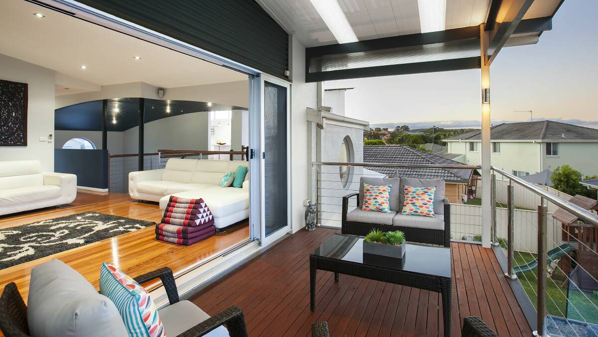 DISTINCTIVE: The contemporary feel of this architecturally designed home at 11 Apollo Drive, Shell Cove includes open plan living spaces. Picture: Supplied