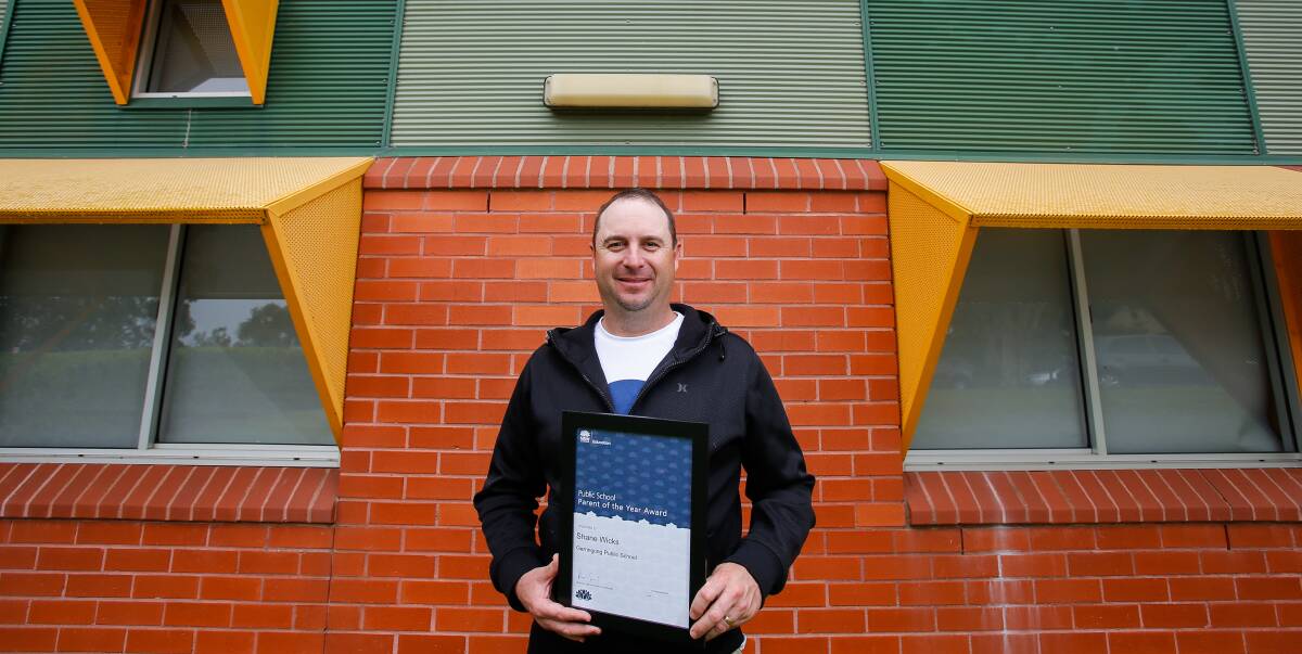 PARENT OF THE YEAR: Community minded Gerringong Public School P&C president Shane Wicks has been named NSW Public School Parent of the Year. Picture: Adam McLean