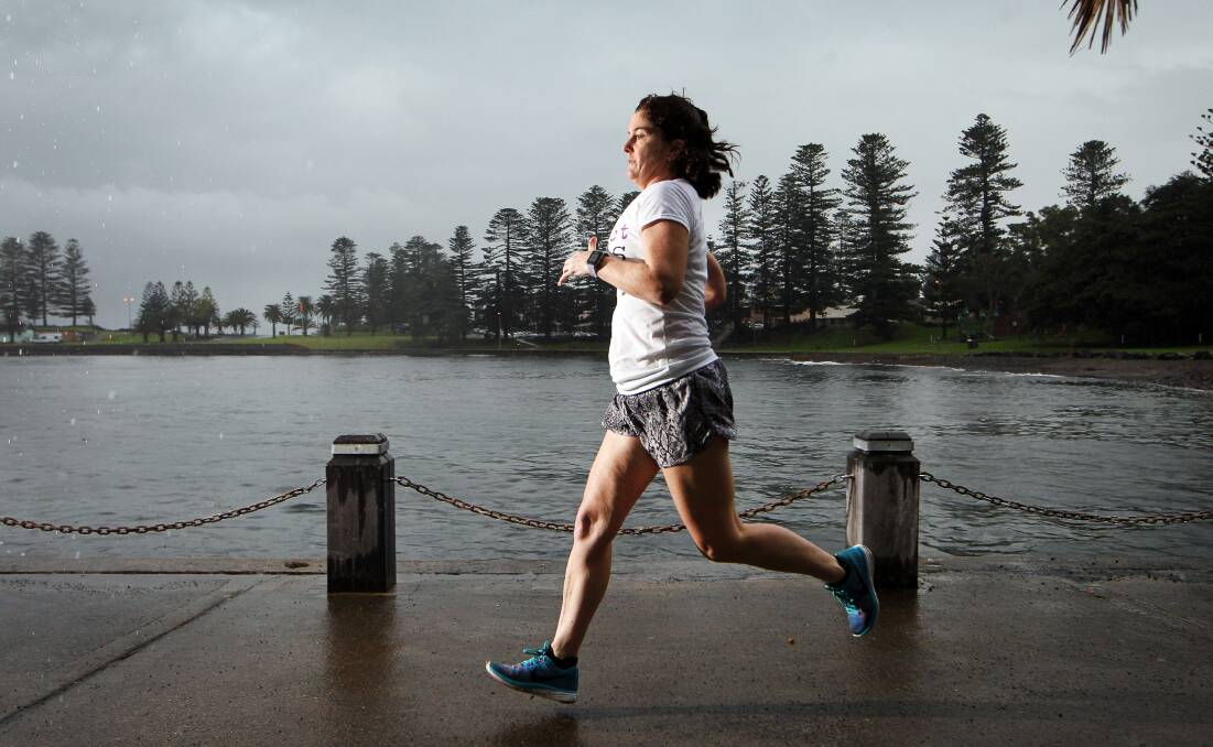 BEST FOOT FORWARD: Susan Hawley will undertake an endurance running challenge to raise funds and awareness for national child protection advocate Bravehearts. Pictures: Sylvia Liber