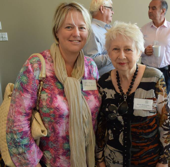 MAYORAL BREAKFAST: Gail Havasi from Bellevue Accommodation with 
Kiama and District Business Chamber president Marie Beikmanis at the event. Picture: BRENDAN CRABB