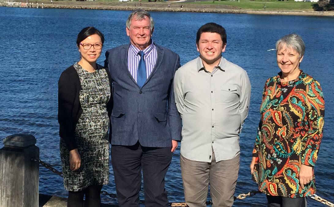 Cr Mark Way (second from left) with other members of the 'Kiama Independents' ticket; Dr Susan Ang-Ngo, Matthew Cameron and Sonya Slyer. 