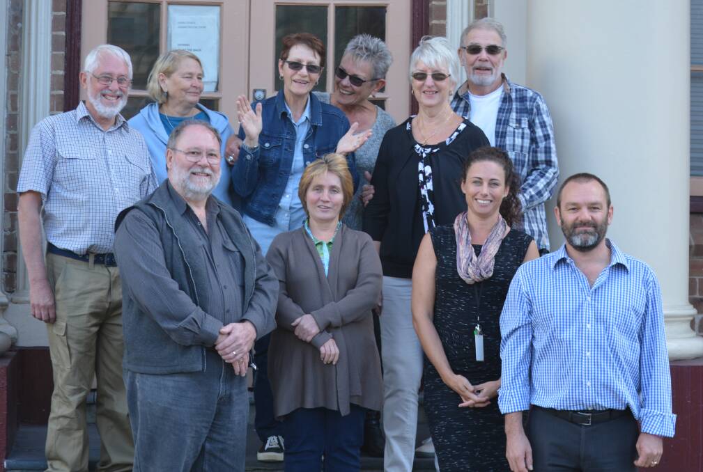 Dementia Advisory Group members (back from left) Graham Fairbairn, Robyn Fairbairn, Veda Meneghetti, Lynda Henderson,  June Hass, Ray Hass and (front from left) Dennis Frost (chairperson), Tina Baker, Dementia Friendly Project officer Melissa Andrews and Kiama council’s community and cultural development manager Nick Guggisberg.