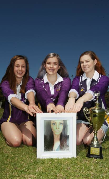 RELAY FOR LIFE: Bec Home, Hannah Ragen and Olivia Russell are continuing their late friend Ashleigh Collins' legacy. Picture: GREG TOTMAN