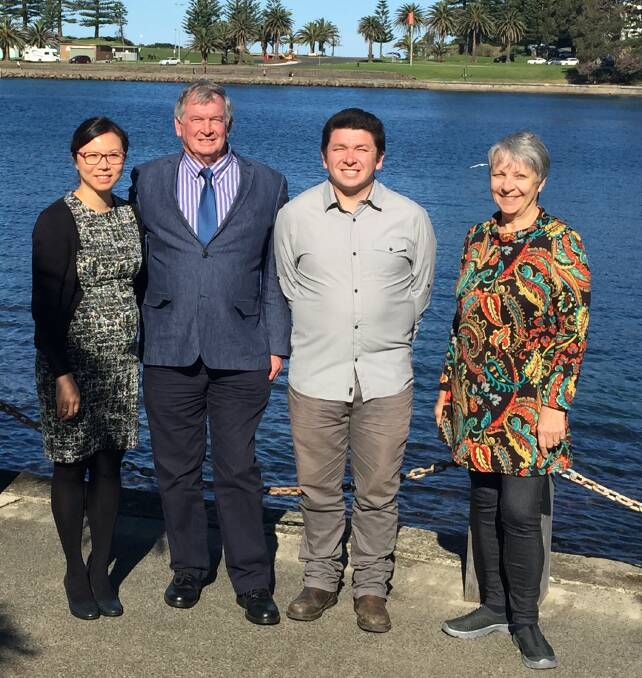 RUNNING FOR COUNCIL: Cr Mark Way (second from left) with other members of the 'Kiama Independents' ticket; Dr Susan Ang-Ngo, Matthew Cameron and Sonya Slyer. Ian Hornsby was absent. Picture: Brendan Crabb