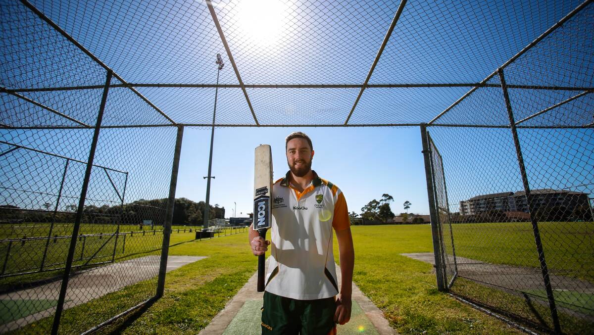HIGHER HONOURS: Kiama resident Matt Panecasio, 19, has been included as part of the Australian under-22s indoor cricket squad. Picture: Adam McLean