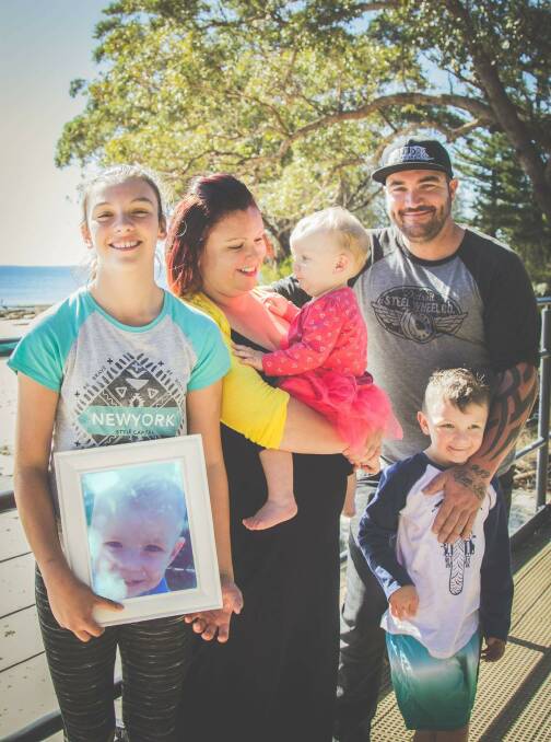 EVENT: Michael and Allana Burke with children Charlotte, 11, Chance, five, and Ivy, 20 months. Picture: Supplied