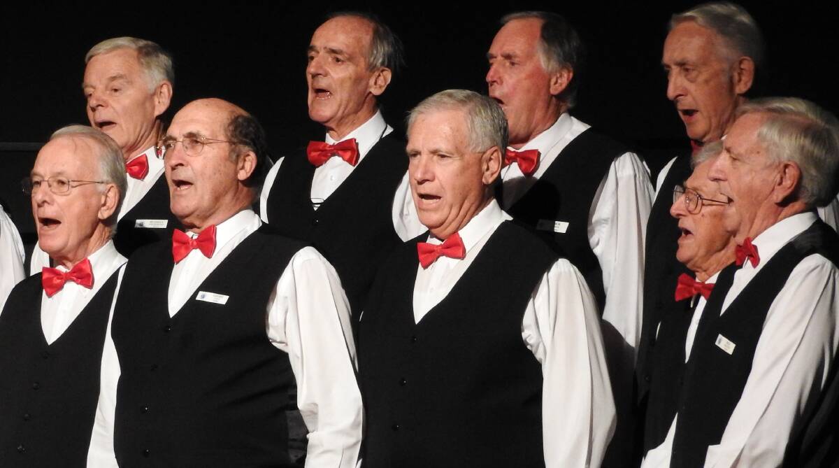 COMMUNITY GROUP: The Probus Men’s Choir in action. Application forms are available from council’s website or by emailing louisec@kiama.nsw.gov.au. 