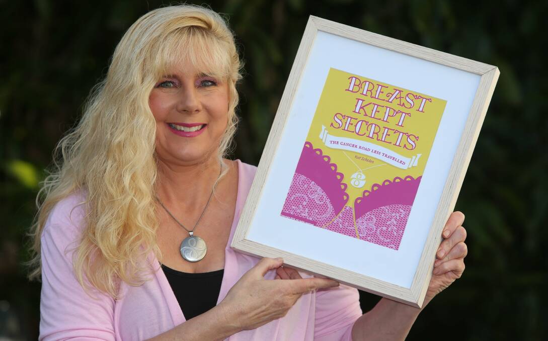 CANCER BATTLE: Kat Scholes has written an e-book about her journey with invasive ductal carcinoma. Picture: ROBERT PEET