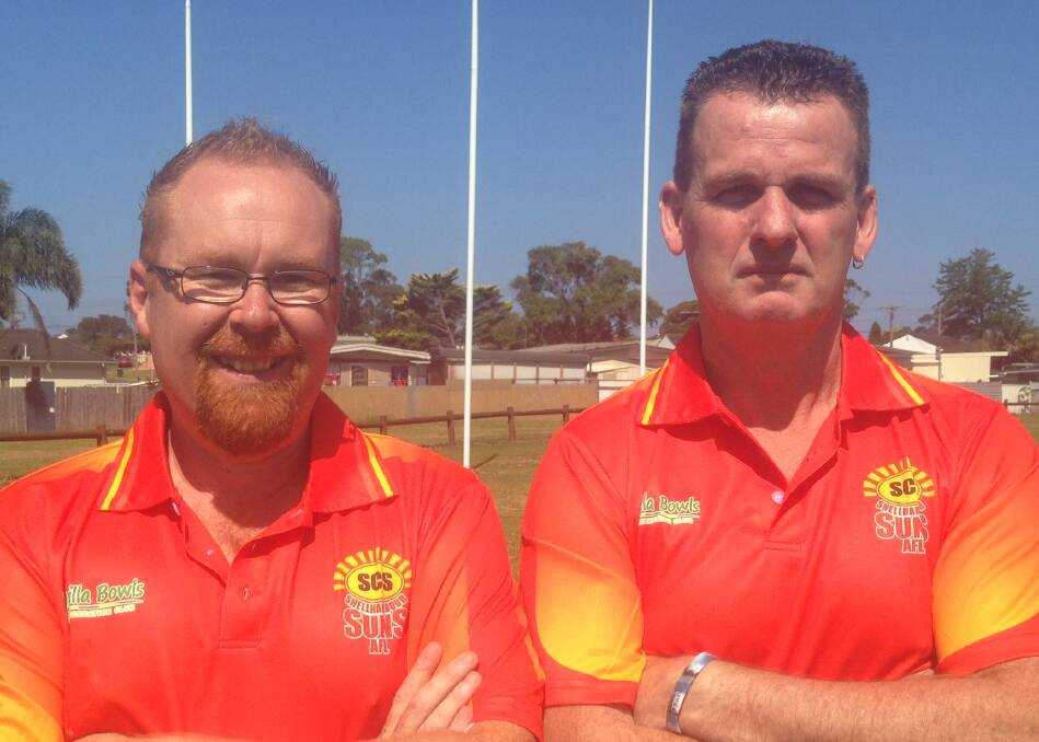 LOOKING FORWARD: New Shellharbour City Suns coaches Brad Colligan and James Walton. Picture: SUPPLIED