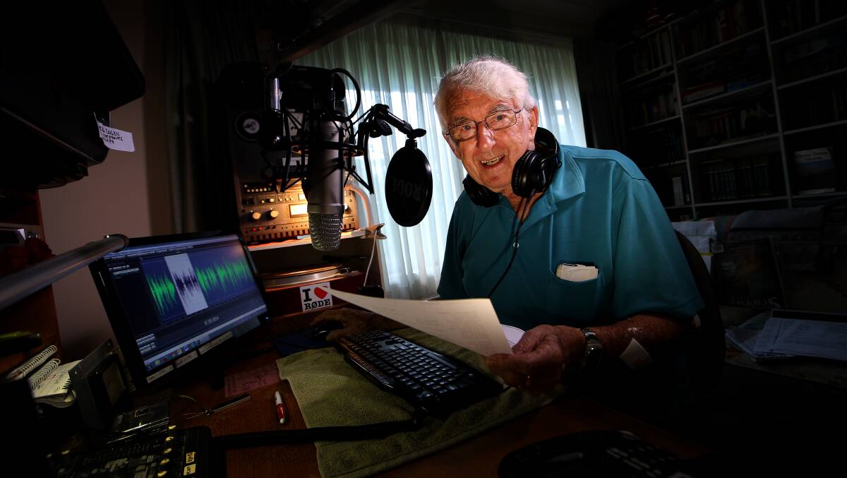 AIRWAVES: Bob Hargreaves has spent 31 years as an on-air companion to vision impaired people through radio reading. Picture: Sylvia Liber