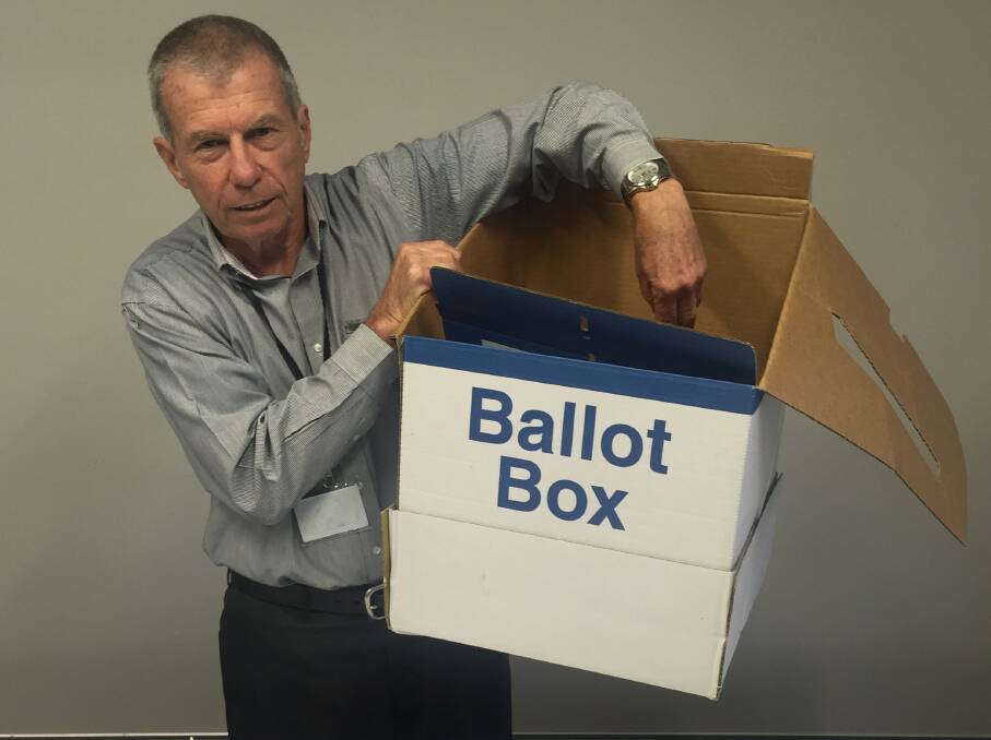 Victor Miglionico, returning officer for the Kiama council elections at the recent ballot draw. Seven of the nine current Kiama councillors will re-contest election.