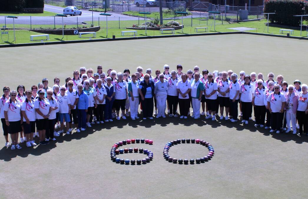 MILESTONE: Kiama Women’s Bowling Club members and visitors celebrated the club's 60th anniversary recently. Picture: SUPPLIED