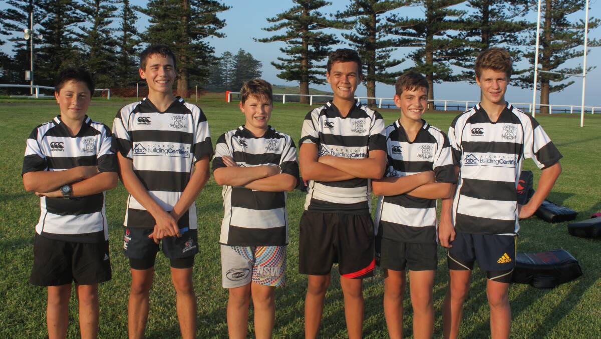UP-AND-COMING STARS: (Left to right) Luke Te Ahuru, Micah Gibson, Jaxon Lavender, Balunn Simon, Patrick Thomas and Flynn Allen. Picture: Supplied