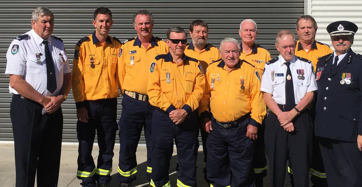 Members of Jamberoo Rural Fire Brigade at the presentation. Picture: Hannah McInerney