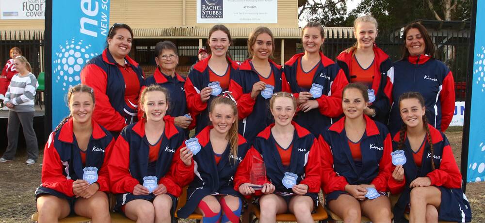 The under-15 division four winning team from Kiama. 