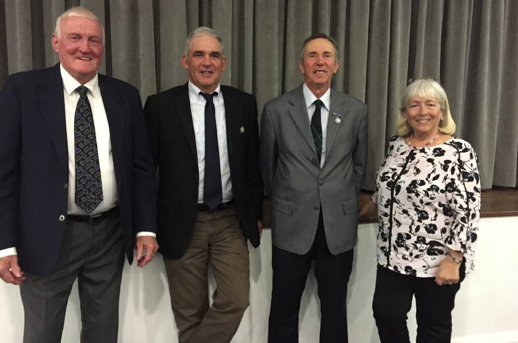 The new Kiama Show Society executive (from left) Ron Gregory, Greg Chittick, Michael Brennan and Sue Granger-Holcombe.