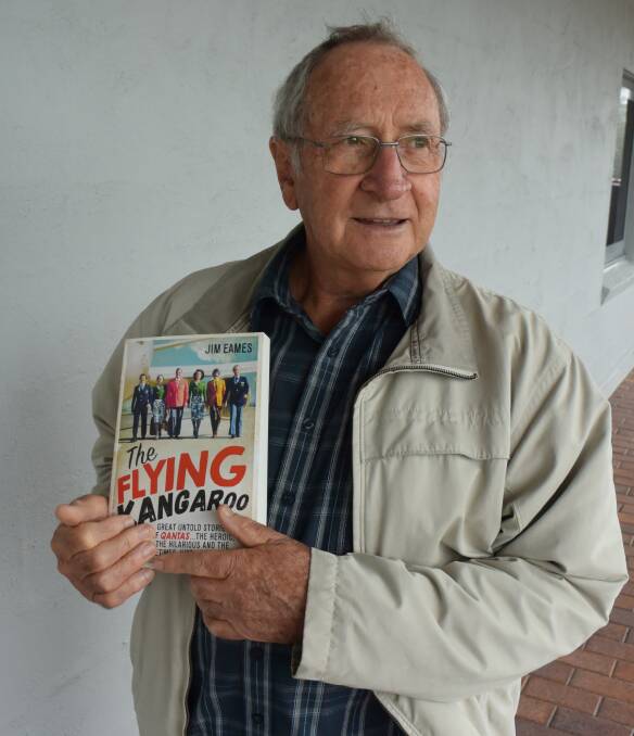 GREAT STORIES: Gerringong author Jim Eames has written a book about his experiences working for Qantas. Picture: BRENDAN CRABB