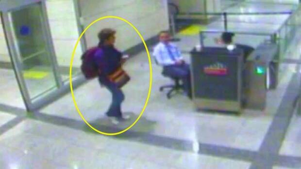 CCTV footage from Istanbul airport showing her movements just before she died. Photo: Australscope
