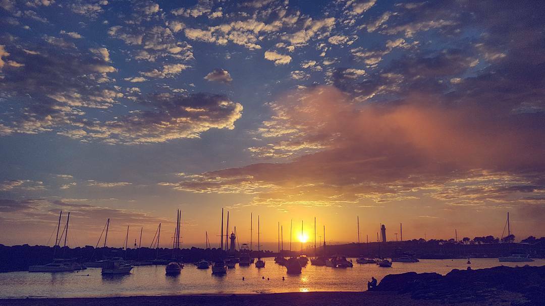 Saturday's sunrise over Wollongong Harbour. Instagram photo: buddddyyyy
