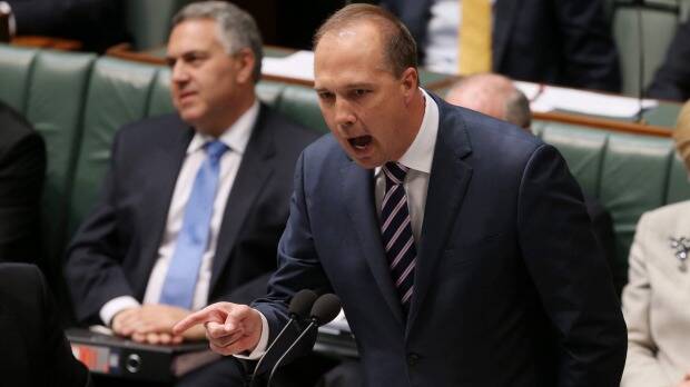 Immigration Minister Peter Dutton has yet to apologise for the slur against Greens senator Sarah Hanson-Young. Photo: Andrew Meares