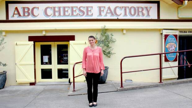 Erica Dibden at ABC Cheese Factory, home of Tilba Real Dairy, Central Tilba. Photo: Stephen Claxton

