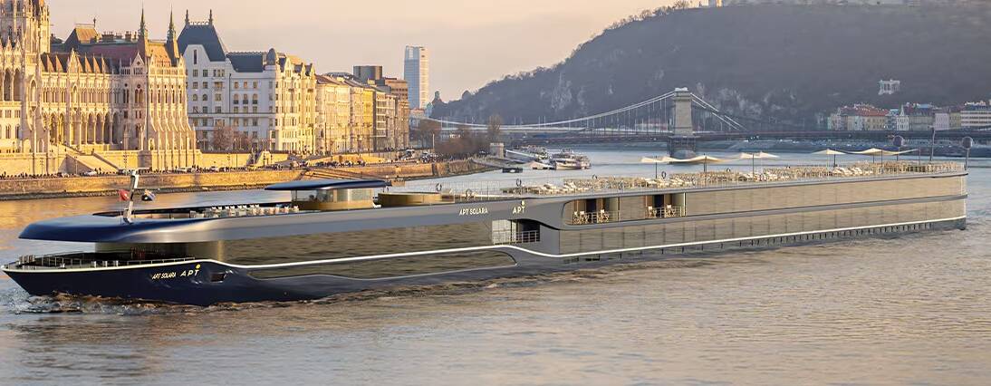 A render of the new APT Solara river ship debuting in 2025. Picture supplied.