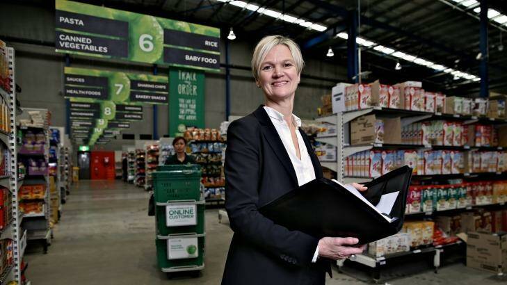 Kate Langford,  general manager at Woolworths’ specialist online warehouse.  Photo: Brendan Esposito