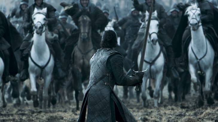 Game of Thrones Battle of the Bastards pits the forces of Jon Snow and Ramsay Bolton against each other Photo: HBO Foxtel