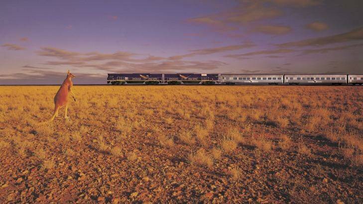 Take a luxury train journey from Sydney to Perth on board the Indian Pacific.