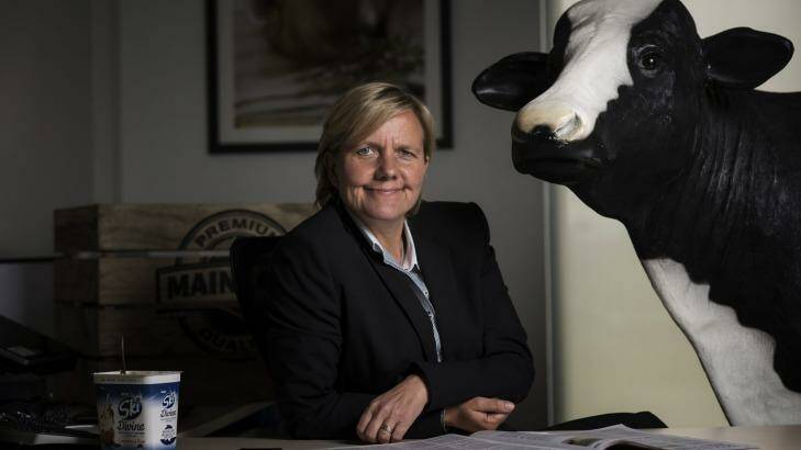 Fonterra Australia managing director Judith Swales says the new factory will help grow Australia's milk production. Photo: Josh Robenstone