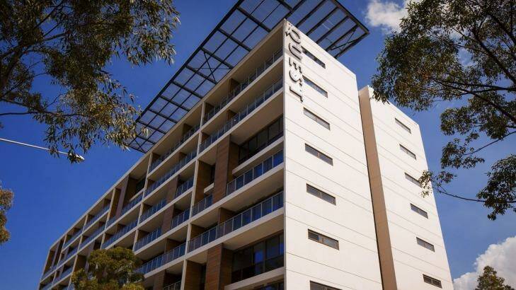 Quest serviced apartments at Sydney Olympic Park, Homebush, which are to be sold to the Ascott fund.