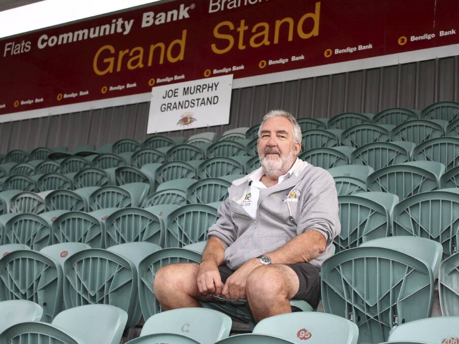 Shellharbour City Sharks president Alan Cody in one of the grandstands at Ron Costello Oval. Picture: DAVID HALL