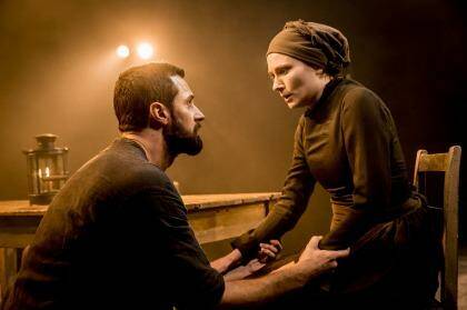 Richard Armitage (John Proctor) and Anna Madeley (Elizabeth Proctor) in the Old Vic production of Arthur Miller's play "The Crucible", which is screening in selected cinemas. Photo: Johan Persson