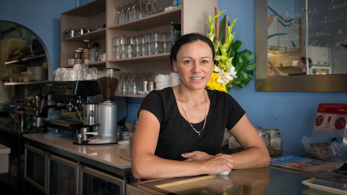 Shelley's Cafe's Michelle Williams says the issue of penalty rates on Sundays has come up again. Photo Albey Bond