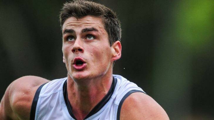 Tom Boyd will make his AFL debut on Sunday Photo: Katherine Griffiths