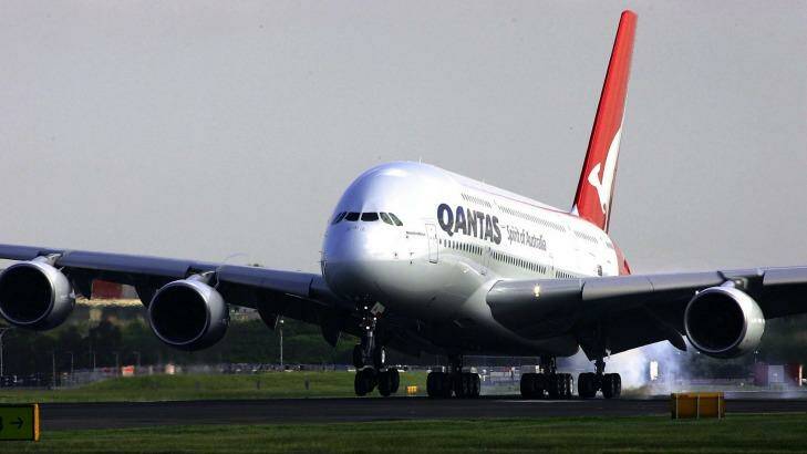 Qantas A380 QF2 is stranded in Dubai due to technical difficulties.  Photo: Sergio Dionisio