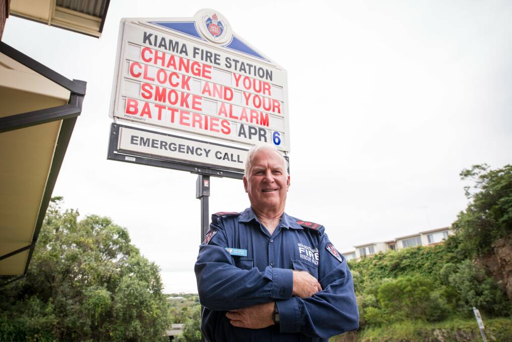 Kiama Fire Station captain Peter Mitchell. Picture: ALBEY BOND