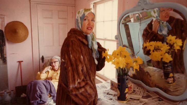 Edith (back) and daughter Edie Bouvier Beale, in a scene from the documentary 'Grey Gardens'.