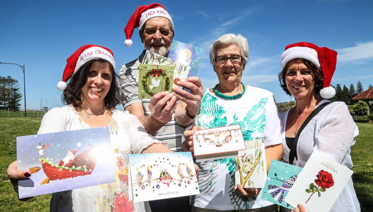 The Charity Christmas Card Shop will mark 45 years this year. Pictured are Heidi Smith, Daphne Morris, Bill Morris and Vicki Robb. Picture: GEORGIA MATTS