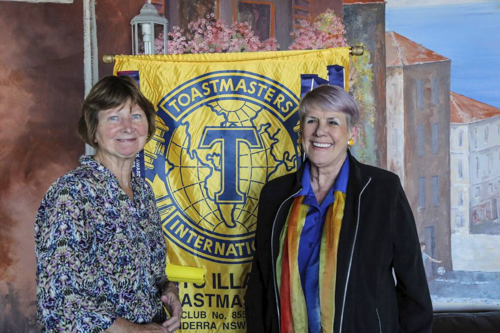 Windang Toastmasters Club sponsors Barbara Owens and Maggie Sydenham are calling for daytime members. Picture: GEORGIA MATTS