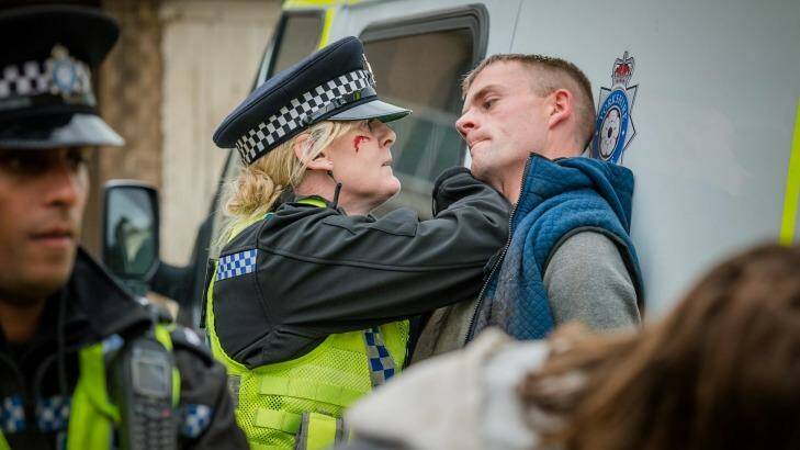 Catherine Cawood (Sarah Lancashire) is courageous on many levels in <I>Happy Valley</i>. 