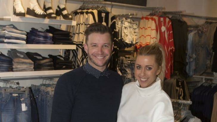 Luke Jacobz and Katie Hansen at The One by Cotton on launch. Photo: JamesDouglas