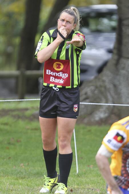 Up-and-coming South Coast Rugby League referee Karra-Lee Nolan who is getting toward the end of an exhaustive representative program and looking forward to a chance to make her first grade debut in the future. Picture: DAVID HALL