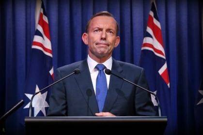 Prime Minister Tony Abbott makes his National Security statement in Canberra on Monday. Photo: Andrew Meares