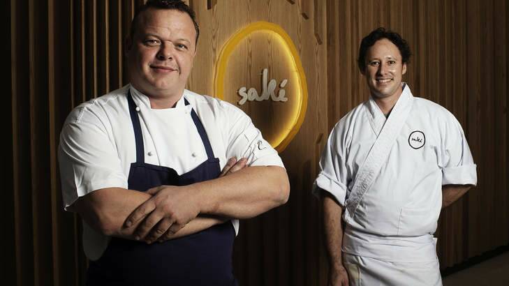 Sake team: Culinary director Martin Heierling and executive chef Shaun Presland. Photo: Christopher Pearce