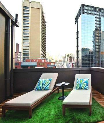 The terrace of the Penthouse.