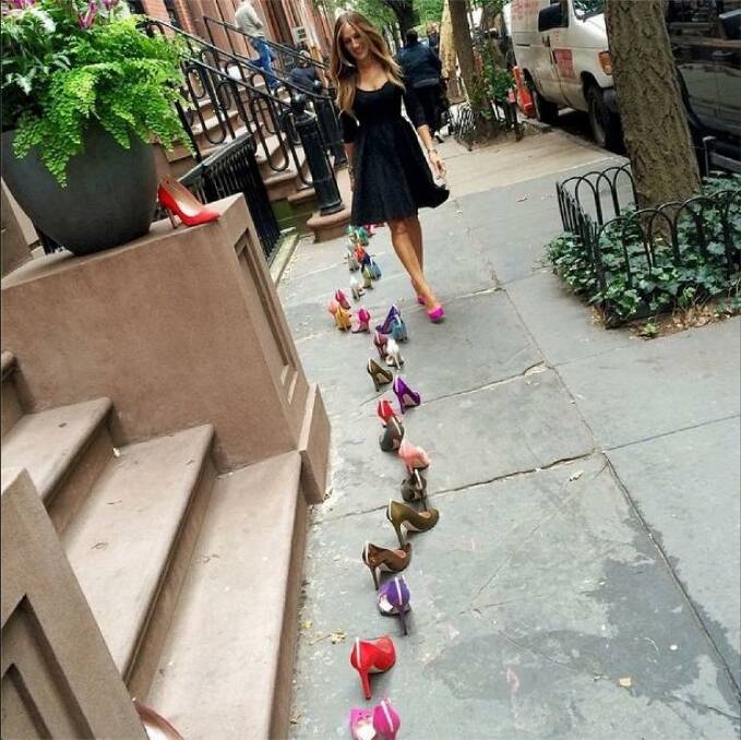  Sarah Jessica Parker has angered Perry Street residents over her fashion shoot. Photo: Instagram/sjpcollection