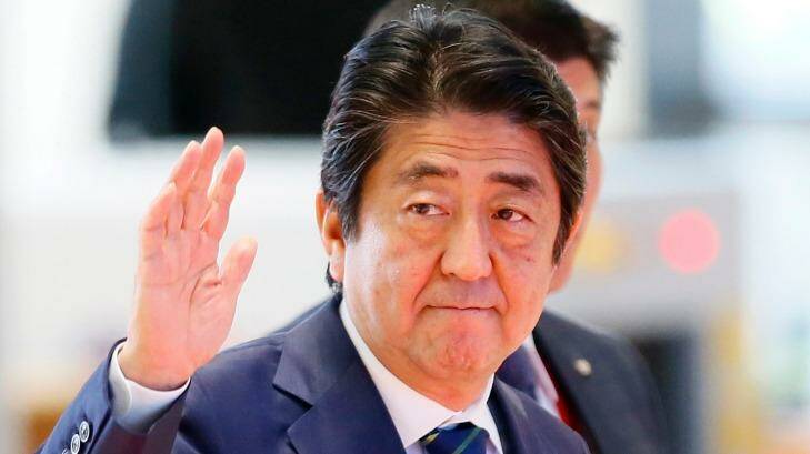 Japanese Prime Minister Shinzo Abe has set a goal to have 30 per cent of leadership positions in Japanese society occupied by women by 2020. Photo: Bullit Marquez